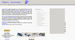 Desktop Screenshot of orbitslightwave.com