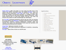 Tablet Screenshot of orbitslightwave.com